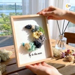 프리저브드 플라워 액자 만들기 키트 생화 드라이플라워 모스 중학생 어르신 원예수업 : 달콩 마트