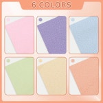 6 PCS 20 x20 니트 폴라 플리스 원단, 안티 필 플러시 원단 패치워크 담요용 폴리에스터 베개 커버, DIY 공예 재봉(파스텔) Brown : 소로상회
