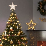 램프홈 9인치 10L 스타 트리 토퍼, 투명하고 밝은 크리스마스 토퍼 1 11 16led Multicolour Tr : 소로상회