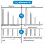 브레이드 라인용 폴럭스 로프 스플라이싱 도구, 304 스테인리스 스틸 FID 키트 1/4, 5/16, 3/8, 7/16, 1/2 로프용 6 in 1 프리미엄 : 소로상회