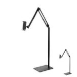 홈플래닛 140cm 자바라 스탠드 탭 패드 태블릿 스마트폰 거치대 대형 블랙 2개 : 1번track