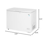 00 cu. ft. 흰색 차고의 냉동고 준비 냉동고는 0 F에서 110 F(-17 C에서 43 C)까지의 온도에서 작동할 수 있습니다. : 소로상회