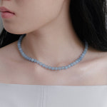 [바이위켄드] 피카 젬스톤 목걸이 블루 Fika gemstone necklace blue : 바이위켄드