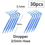 정원 2L 4L 8L 도저 1/8 인치1/4인치 Dropper 급수 피팅 2/4 방향 물 파이프 커넥터 4/7mm 3/5mm 호스 벤드 화살표 이미 터 : 미오렉