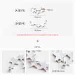 [A0288] 써지컬 스틸 별 펜던트 별자리 카시오페아 목걸이 팔찌 만들기 참 장식 : 루아앤로니