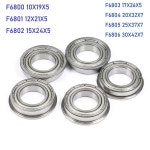 2/5PCS 링 10x19x5mm 플랜지 F6800 F6801 F6802 F6803 F6804 F6805 F6806 F6807 ZZ Z 2Z 깊은 홈 : 월드와이드서플라이