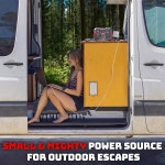 백컨트리 휴대용 발전소, 300W, 500W 또는 1000W - 캠핑 및 실내 가정용 전원 콘센트, USB, 무선 충전이 가능한 태양광 발전기 백업 배터리... 
