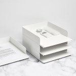 서류정리트레이 서류 정리함 거치대 선반 받침대 UP시스템트레이 : 아이젠테크