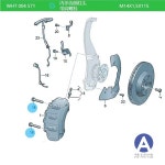 슬레이브 실린더 볼트 캘리퍼 WHT 004571 폭스바겐 투아렉 아우디 포르쉐 M14x1.5x115mm : daon shop