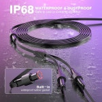 야외 조명 2, 데크, 도트 조명용 Y-스플리터 연장 케이블, Y자형 케이블 (암 1개에서 수 2개) H705D H705E H705F, H7067 H7068 H70 : 지원픽