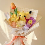 피카츄 꽃다발 포켓몬 인형 졸업식 입학식 어린이집 유치원 홀로그램장미 킨더조이 남아 : 하트퐁퐁