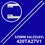 2 개 420TA27V1 420TA26V1 LCD TV 백라이트 스트립 74.42p06.002-3-dx1-l 바 조명 LB4 V301 529MM 신규 : 샤샤바니