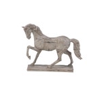 데코 79 스톤 장식 조각상 프랭싱 동상 액센트 피규어 21인치 6인치 18인치 베이지 Beige 14 x 4 x 15 : 제루셀 스토어스