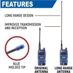 R1 RDH ABH7 휴대용 라디오 SMA M용 러기드 장거리 안테나 : 라모드마켓