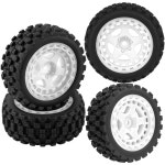 홉업RC RC 타이어 휠 및 플라스틱 휠 허브 업그레이드 부품 1... 380 브러시드 4X4 RTR.Beadlock 휠 허브 림.화이트(4PCS) : 프라임이엑스