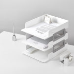 UP 트레이 1단 2개입 서류 보관트레이 A4 문서 정리 선반 : 더쉘프