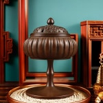 방고순동복고복고호박모양죽절다리훈향로반향로향로홈다대용품 : WStudio