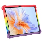 4 코너 Honor Pad V9 2024 ROL-W00 W10 케이스 11.5 태블릿 PC 충격 방지 보호 쉘용 킥 스탠드가있는 두꺼운 실리콘 커버 : 샤샤바니
