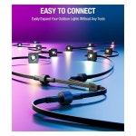 -야외 조명용 FTGT Y-스플리터 케이블1 수컷암컷으로 H705D H705E H705F H7067 H7068 H7069용 : 샤샤바니