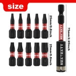 25MM T7 T40 스타 합금강 스크 스크루 공구 렌치 샹크 S2 베이스 육각 비트 21PCS SET : 필템로그