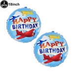 소년 전투기 풍선 비행기 생일 파티 헬리콥터 비행기 풍선 비 테마 생일 파티 장식 자두 As pictures show : 알버트2
