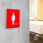 벌타 화장실 픽토그램 화장실표찰 : 벌크타이거