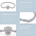 참과 완벽하게 호환되는 스네이크 체인 참 팔찌, 변색되지 않은 보석 선물, 모든 선물에 어울립니다 H4022 19.0 Centimeters : 에어로마켓W