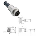 LUMBERG 0132 06 6코어 DIN 플러그 DIN45322 케이블 설치 013206 : 분당플렉스42