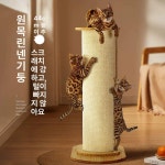 아쭈마트 | 고양이 기둥 스크래쳐 수직 선인장 아쭈 캣타워 면줄 캣폴 숨숨집 코너 스크래처 : MOONIQUE