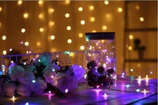 태양광 줄조명 LED 와이어 전구 야외 정원등 트리 캠핑 조명 32M 컬러(RGB) : 주식회사 승원전자