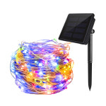 태양광 줄조명 LED 와이어 전구 야외 정원등 트리 캠핑 조명 12M 컬러(RGB) : 주식회사 승원전자