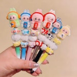 팝마트 라부부 볼펜 수제 디자인 휴대폰 터치펜 POPMARTLABUBU 인형피규어 학생 직장인 : 라사마켓