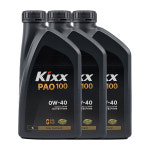 GS칼텍스 킥스 PAO-1 0W40 1L, 3개 : 그누네오일