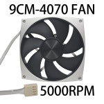 금속 CNC 4070 수정 팬 9615 PWM 4Pin,5000RPM FDB 베어링, 높은 풍량, ITX PC 케이스, 9cm/9015/9215 쿨러용(실버) : 일등배송