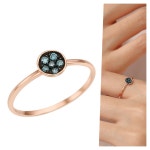DIAMOND 블루 코인 14k 18K 반지 LRF21186D : 롯데율하점 로이드