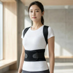 [국내제작] 이너스메디칼 자세 교정 밴드 바바카 블랙 화이트 굽은 등 말린 어깨 교정기 : 이너스메디칼