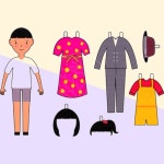 종이인형옷만들기세트 종이인형 : 너의맘에쏙쏙