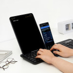 아이노트 K608RB 무선 블루투스 멀티페어링 키보드 태블릿 거치 : 퓨전에프앤씨