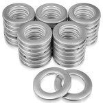 80 PCS 커튼 그로밋 1-9/16 아일렛 링 내경 40mm 내부 매트 실버 S0678 : 슈피츠 더리드