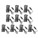 10PCS Baofeng UV-5R 워키 배터리 3800mAh USB 호환 BF-F8 BL-5 : 이삼이마켓