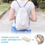 파티킬 코튼 드로스트링 백팩 캔버스 접이식 스포츠 짐 가방 여성 남성 체육관 S0692 White : 슈피츠 더리드