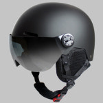 애몰라이트 AMH-08 스키 헬멧 일체형 고글 스노우보드 블랙 에어캡포장 : 주식회사 애몰라이트