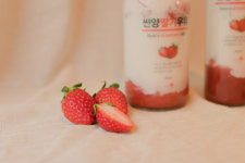 홈카페 수제청 생과일 생딸기 썬양 수제 딸기 우유 300ml / 500ml : 썬양마켓