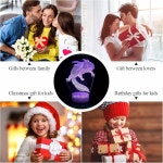 원격 + 터치 센서가 장착된 ZLunaYi Axolotl 조명 3D 램프, 16가지 색상 변경 모드 + 타이머, 룸 장식 책상 조명, 최고의 축제 발렌타인 생일... 