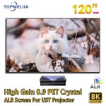 PET 크리스탈 고정 프레임 프로젝션 스크린 고이득 0 9 ALR UST 초단초점 4K 72인치 : 주니안스토어1015