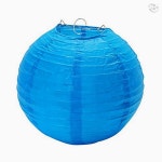 SCS 한지등갓 파랑 20cm 전통 조명 전등 갓 만들기 인테리어 소품 : 스마트추천스토어
