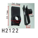 20/50/100pcs GM Chevrolet FORD 11516150 N623343S2 용 범퍼 트렁크 펜더 금속 U-클립 M8x1.25 : 넥스트마켓98