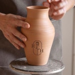 도자기 도자기를 위한 맞춤형 점토 도장 로고가 있는 개인 애호가를 폴리머 도구 선물 : 모라디직구15