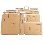 가죽 공예 세트 도구 DIY 크래프트 종이 템플릿 클래식 캠브리지 크로스바디 백 패턴 : 스마트 무역