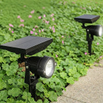 태양광 수목 투사등 태양열 정원등 잔디 LED 야외 브릴리언트 조경등 흰빛 : 스마트태양광조명